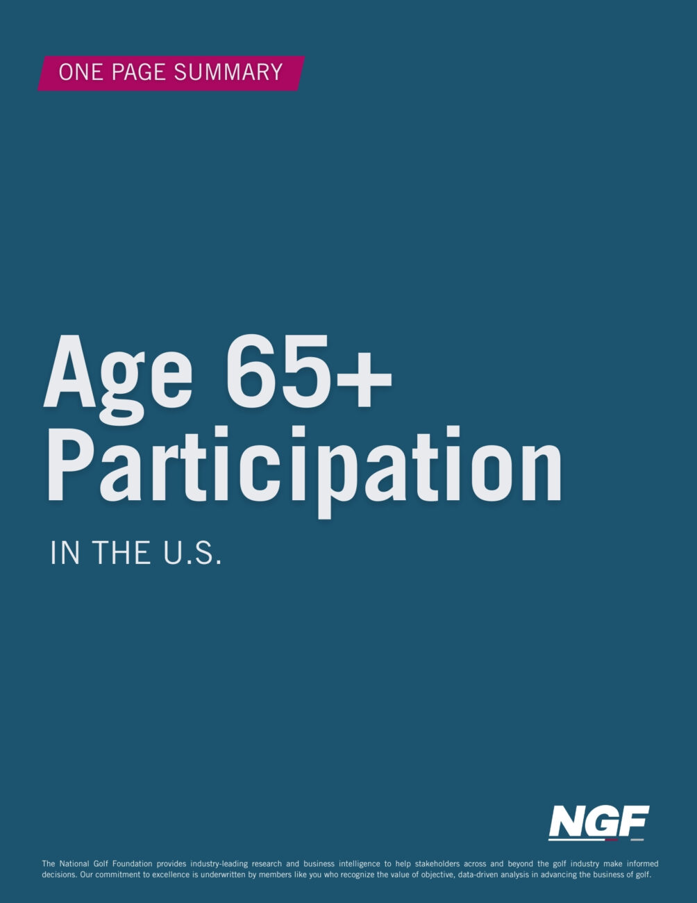Senior (65+) Golf Participation 