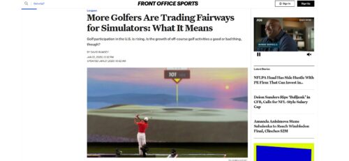Front Office Sports – More Golfers Are Trading Fairways for Simulators: What it Means