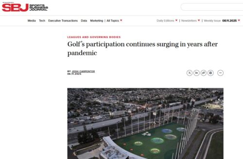 Sports Business Journal: Golf's Participation Surge Continues 