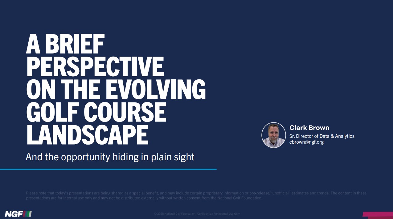 A Brief Perspective on the Evolving Golf Course Landscape  A Brief Perspective on the Evolving Golf Course Landscape