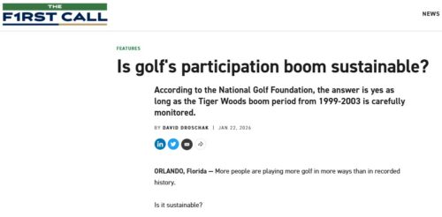 The First Call: Is Golf's Participation Boom Sustainable?