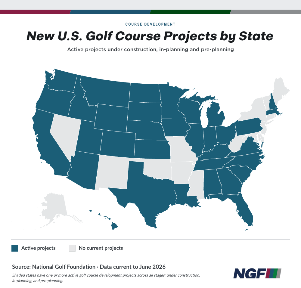 New Courses From Tiger Woods, Coore-Crenshaw Continue Private Growth Trend