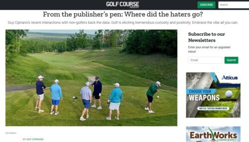 Golf Course Industry: Where Did the Haters Go? Golf Course Industry: Where Did the Haters Go?