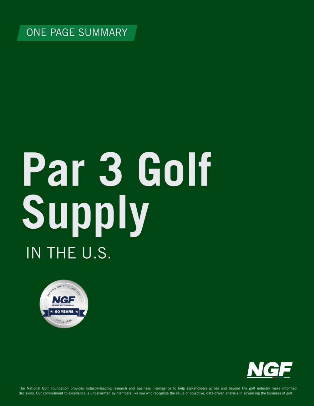 Summary of Short Course Golf Supply Summary of Short Course Golf Supply